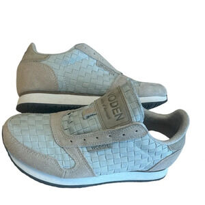 Woden women’s size  6.5 worn once (barely) suede and mesh shoelace free sneakers